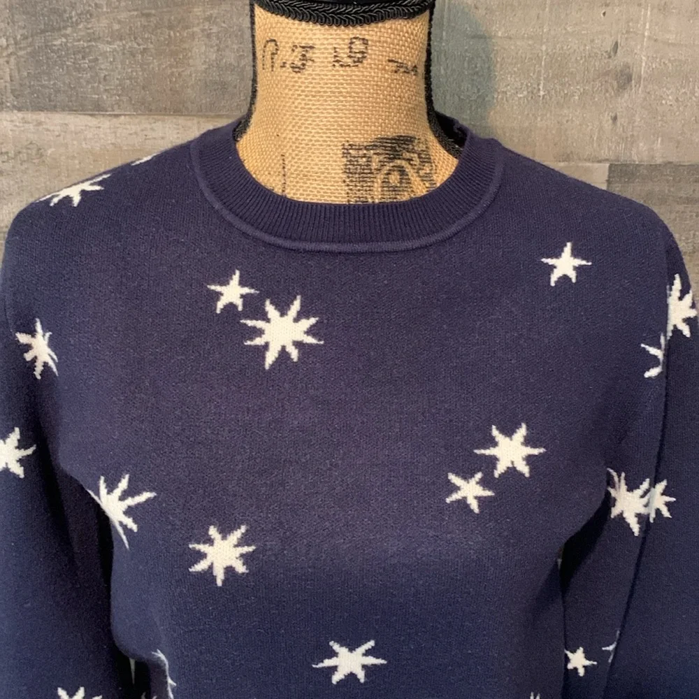 Free Assembly Navy Blue Star Sweater - Picture 5 of 16
